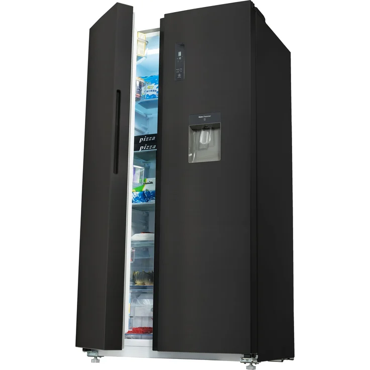 Chiq FSS559NEI42D Side-by-Side-Kühlschrank, freistehend, Dark Inox Look, Total NoFrost, Wasserspender, Wassertank, LED Touch Display, Schnellgefrieren, Breite 70.4 cm – Bild 8