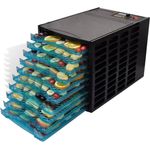 SIRUITON 50298CY Dörrautomat mit 10 Tabletts, 360W, quadratisch, schwarz