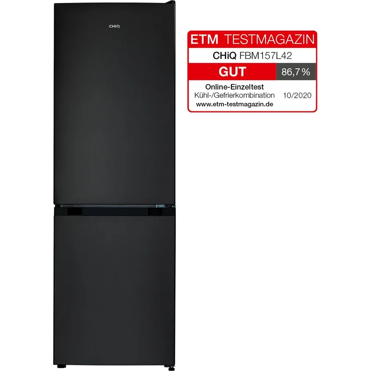 Chiq FBM157L42 Kühl-Gefrierkombination, freistehend, dark inox, LowFrost, LED, Breite 50 cm – Bild 9