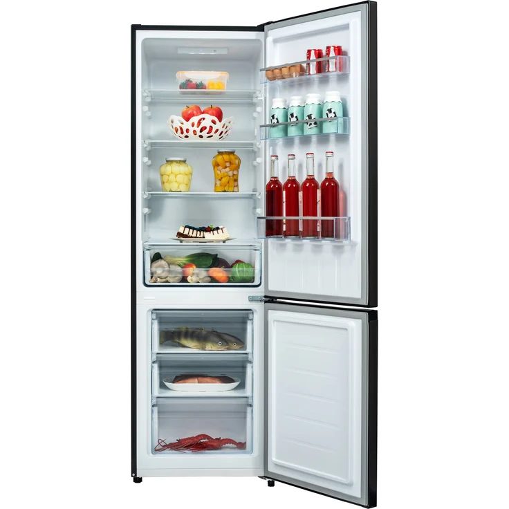 Chiq CBM260LE42 Kühl-Gefrierkombination, freistehend, dark inox, LowFrost, LED, Breite 54 cm – Bild 5