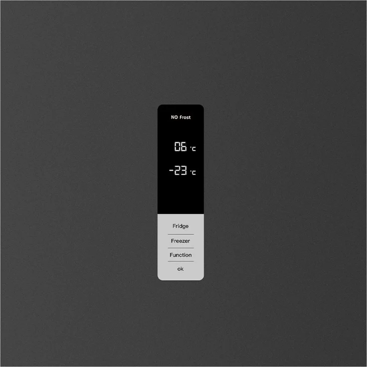 Chiq FBM351NEI42 Kühl-Gefrierkombination, freistehend, Premium Dark Inox, Total NoFrost, Invertertechnologie, Breite 60 cm – Bild 8