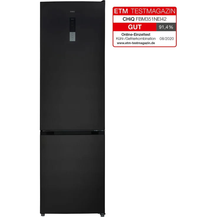 Chiq FBM351NEI42 Kühl-Gefrierkombination, freistehend, Premium Dark Inox, Total NoFrost, Invertertechnologie, Breite 60 cm – Bild 2