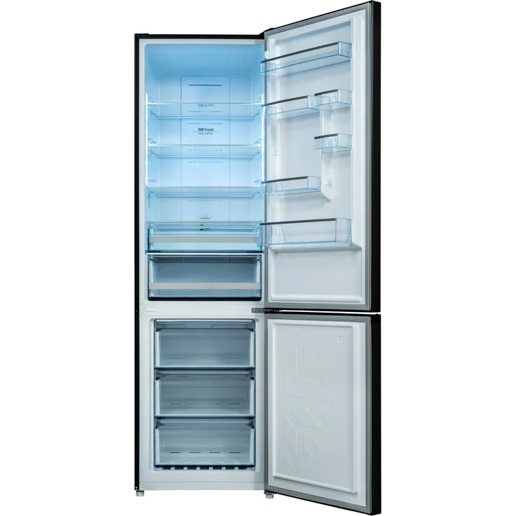 Chiq FBM351NEI42 Kühl-Gefrierkombination, freistehend, Premium Dark Inox, Total NoFrost, Invertertechnologie, Breite 60 cm – Bild 3
