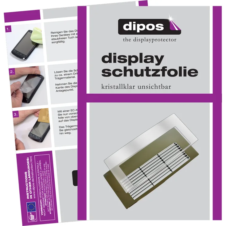 dipos 2x Schutzfolie klar kompatibel mit Jura Z8 Tropfblech Folie Displayschutzfolie