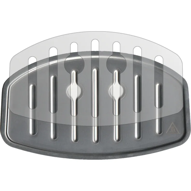 dipos 2x Matte Schutzfolie kompatibel mit Krups EA 810B Tropfblech I Kaffeevollautomaten I Abtropfblech I Abtropfgitter kompatibel mit Kaffee-Maschine