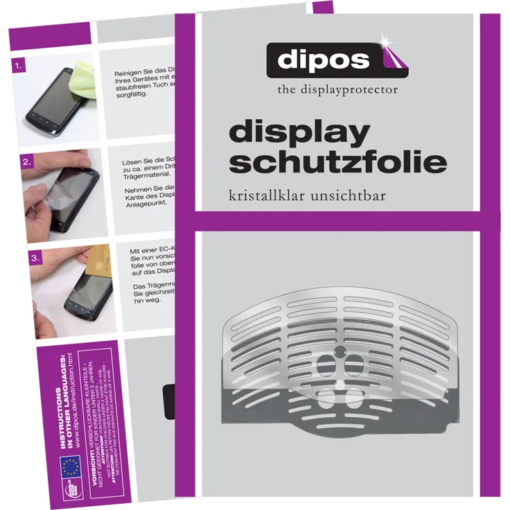 dipos 2x klare Schutzfolie kompatibel mit De'Longhi Pronto Cappuccino Esam 3500.S Tropfblech I Kaffeevollautomaten I Abtropfblech I Abtropfgitter kompatibel mit Kaffee-Maschine