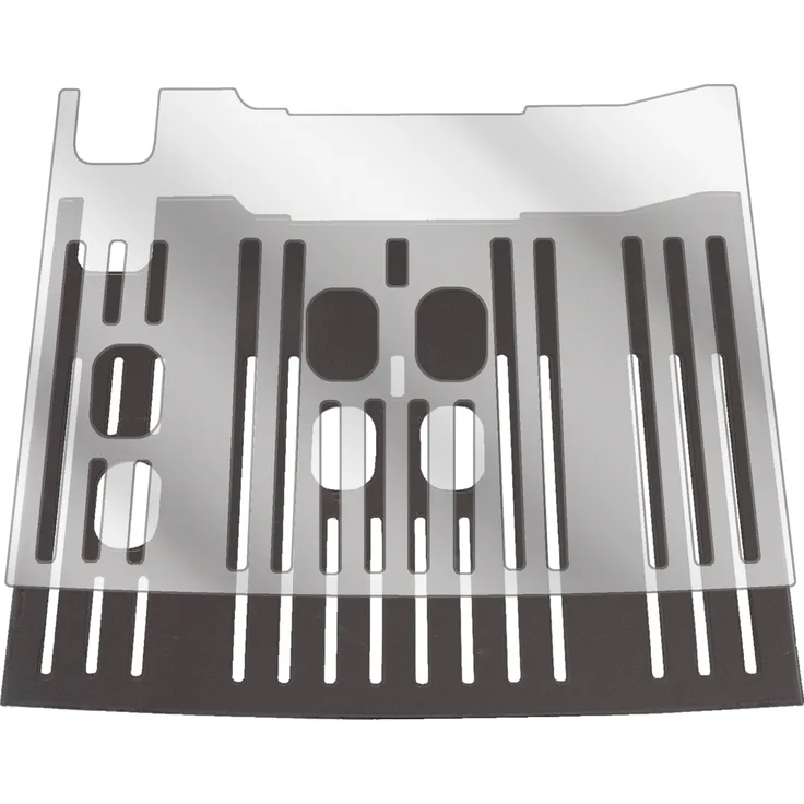 dipos 2x Schutzfolie klar kompatibel mit De Longhi Dinamica Plus ECAM 376.95 T Tropfblech Folie Displayschutzfolie