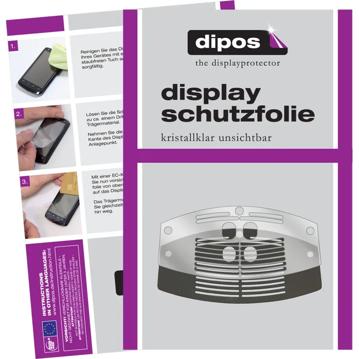 dipos Schutzfolie kompatibel mit Melitta Caffeo Barista F840 Tropfblech Displayschutz-Folie klar