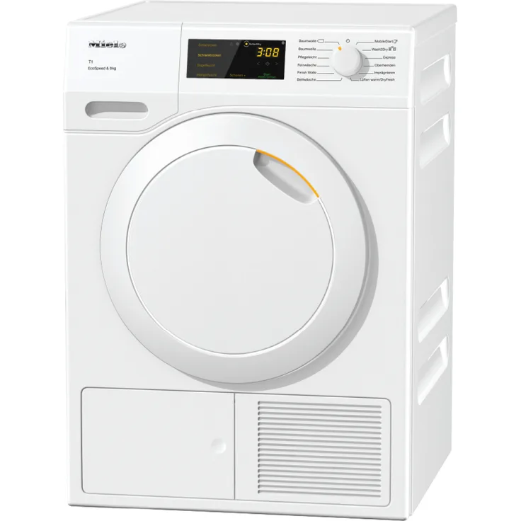 Miele TCC570WP EcoSpeed&8kg, Wärmepumpentrockner, A+++, Fassungsvermögen 8 kg, Standgerät, Breite 59,6 cm