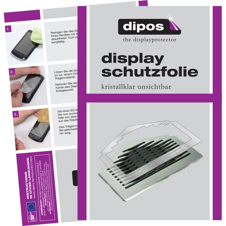 dipos Schutzfolie kompatibel mit Siemens EQ9 Plus Connect s700 Tropfblech Displayschutz-Folie klar