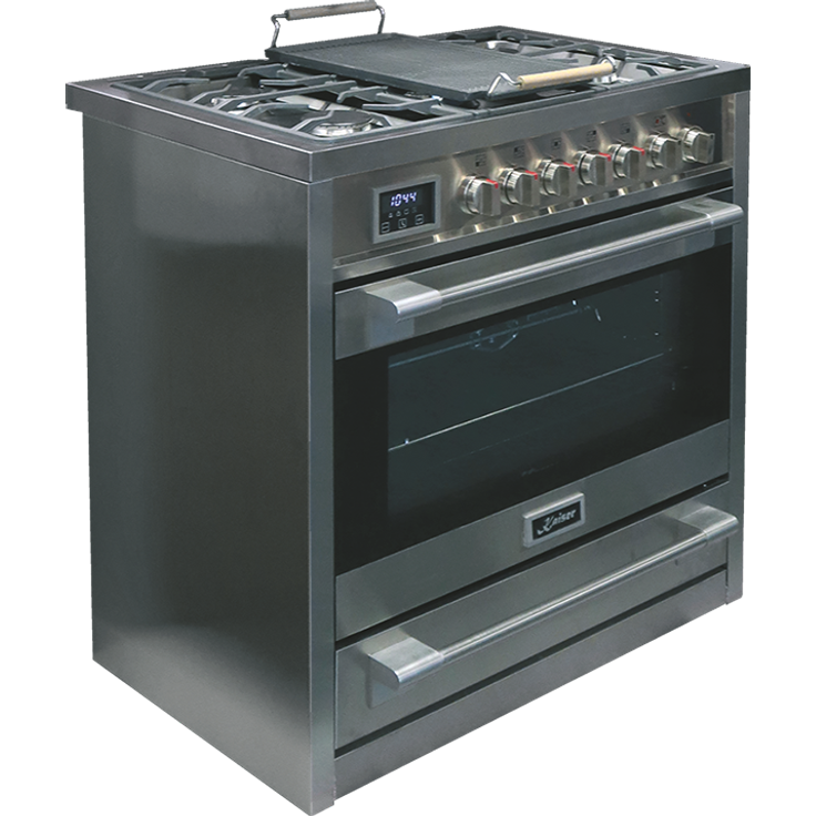 Kaiser HGE 93505 R Turbo Gas Elektro Standherd 90 cm Range Coocker