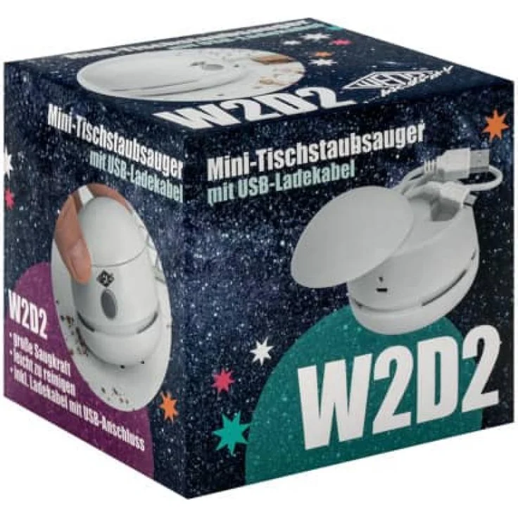 WEDO Mini-Tischstaubsauger W2D2, wiederaufladbar, weiß – Bild 1