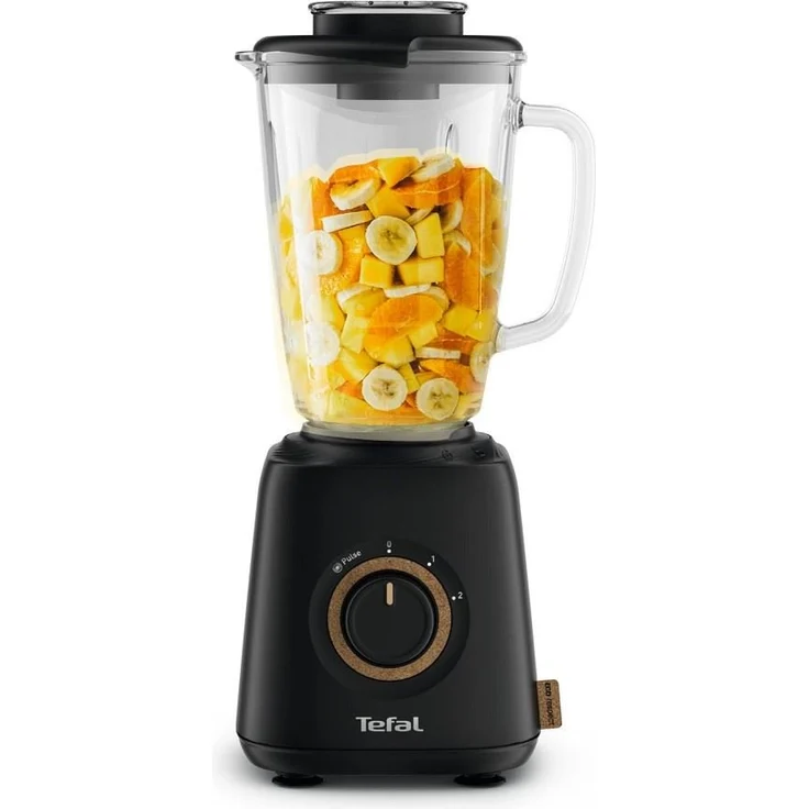 Tefal BL46EN38 Eco Respect Standmixer, 800 W, im Öko-Design, Smoothie, Milchshake, Gaspacho, Suppe, 1,75 L, 4 Klingen, schwarz – Bild 1