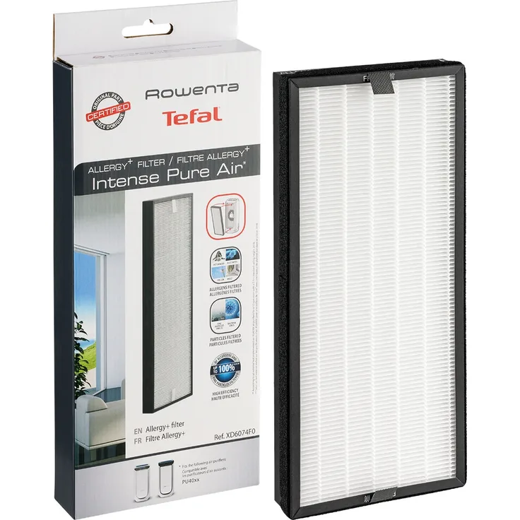Tefal Rowenta Ersatz-Filter Intense Pure Air XD6074F0, passend für Luftreiniger PU40xx