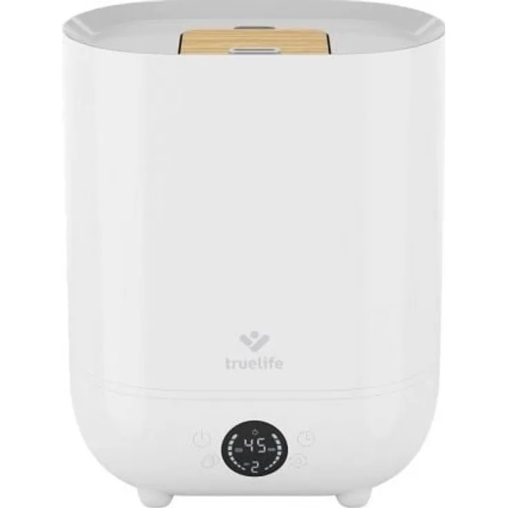 TrueLife AIR Humidifier H5 Touch Luftbefeuchter, Raumgröße bis 40 m², Ultraschall, Befeuchtungsleistung 150 ml-h, 3 L Wassertank, Ultraschall, Ionisator, für Aroma-Öle geeignet, weiß