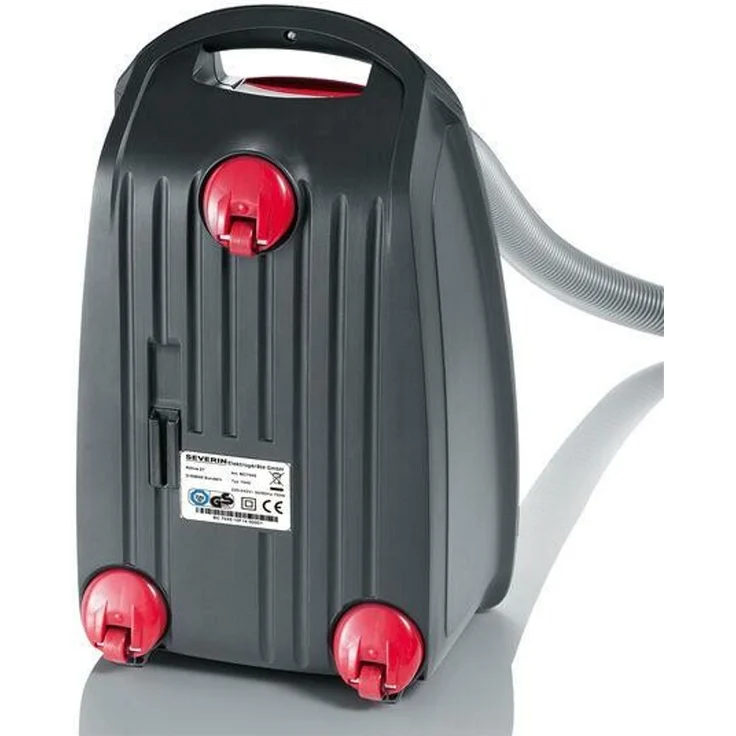 Severin BC 7045 S'Power Snowwhite Bodenstaubsauger, mit Beutel, 750 Watt, platingrau-granatrot  – Bild 9