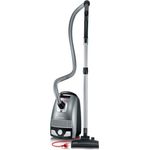 Severin BC 7045 S'Power Snowwhite Bodenstaubsauger, mit Beutel, 750 Watt, platingrau-granatrot 