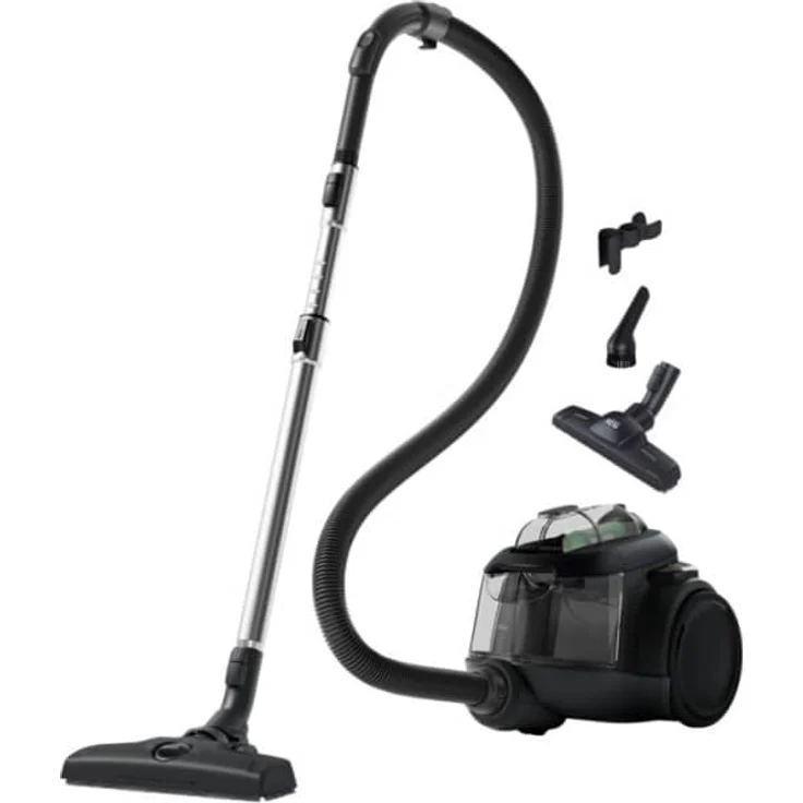 AEG AL6C12ÖKO Bodenstaubsauger, beutellos, 700 Watt, Hygienefilter, schwarz – Bild 1