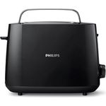 Philips HD2581-90 Toaster, integrierter Brötchenaufsatz, 8 Bräunungsstufen, schwarz