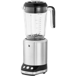 WMF Kult X Standmixer 25.000 U-min, 900 Watt, 2 Geschwindigkeiten, 4 Mixbehälter, ToGo-Flasche, Messereinheit mit Kreuzklingen für Smoothies, Messereinheit mit Flachklingen zum Zerkleinern