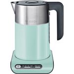 Bosch TWK8612P kabelloser Wasserkocher, Abschaltautomatik, Überhitzungsschutz, Temperaturwahl, Warmhaltefunktion, 1,5 L, 2400 W, türkis