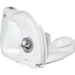 Clatronic AS 2958, Allesschneider mit 3-Stufenschaltung, Edelstahl Spezialmesser, Kraftvoller Motor, Stufenlos einstellbare Schnittstärke, Schnittstärkenanzeiger, Klappbares Gehäuse