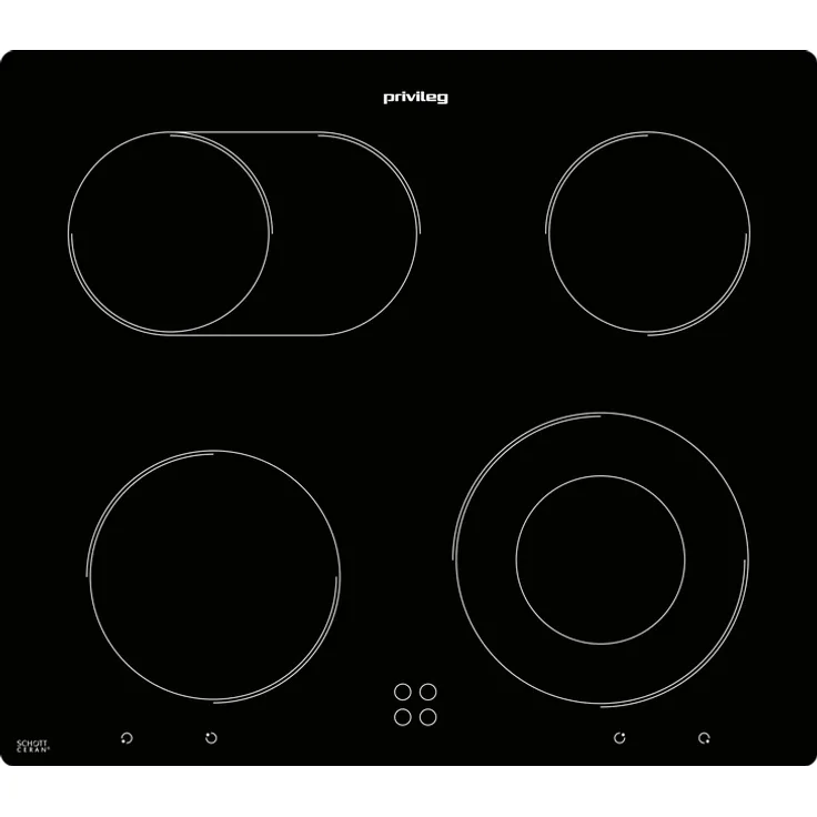 Privileg PCTHR 6042 NE, Glaskeramikkochfeld