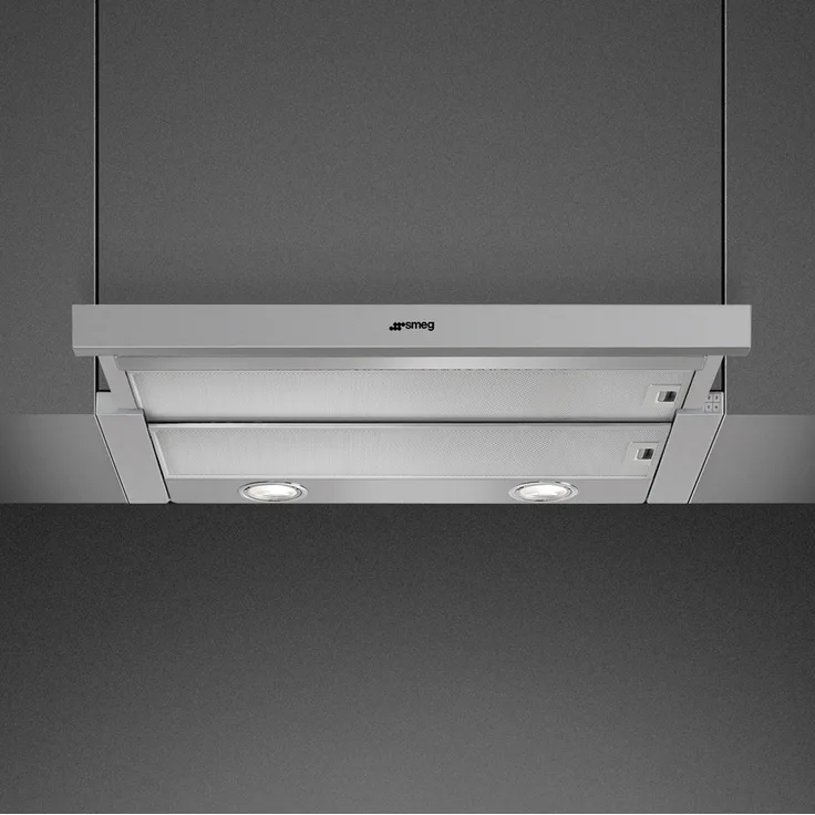 Smeg KSET666XE Flachschirmhaube, Einbau, Breite 60 cm