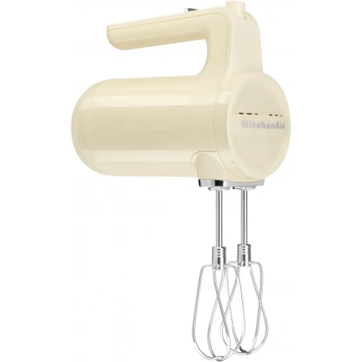 KitchenAid 5KHMB732EAC Handrührer-Akku mit 7 Geschwindigkeitsstufen, 16W, kabellos, Kunststoff, crème, Serie: 5KHMB732