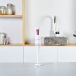 Taurus 600EASY Stabmixer, 600W, Kunststoff, Messer aus Edelstahl, weiß, rot