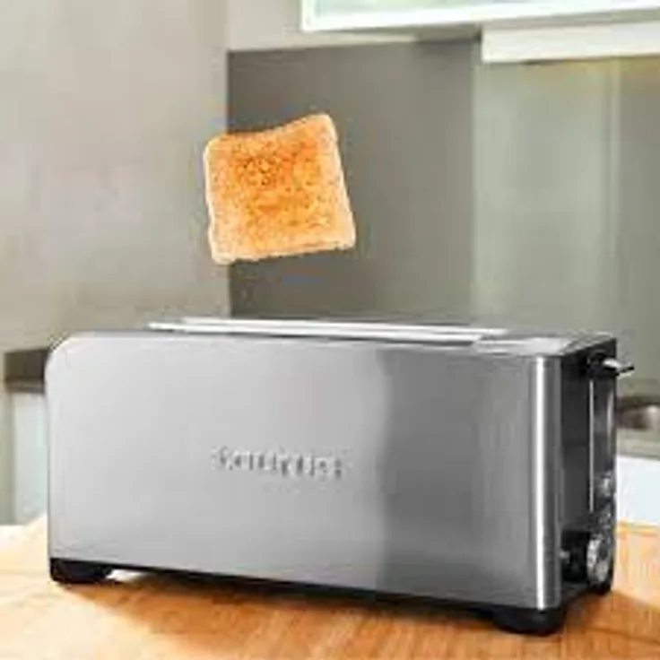 Taurus MyToast Legend 1-Schlitz-Toaster, 1050W, 3 Funktionen, Edelstahl, LED-Anzeige, silber