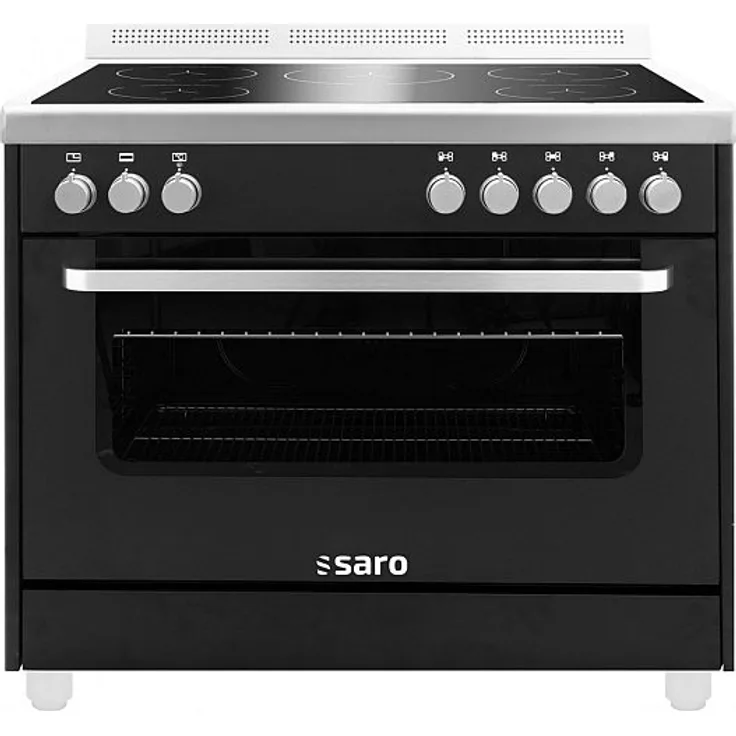 Saro TS95IND61N Herd, Induktionskochfeld und Elektrobackofen schwarz