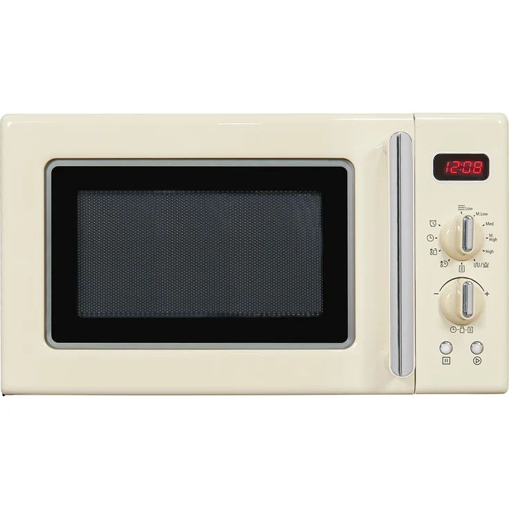 RMW720-3GDIG Mikrowelle mit Grill, Standgerät, 700 Watt, 20 Liter Garraum, cremefarben, 8 Automatik-Programme, lackiert – Bild 2