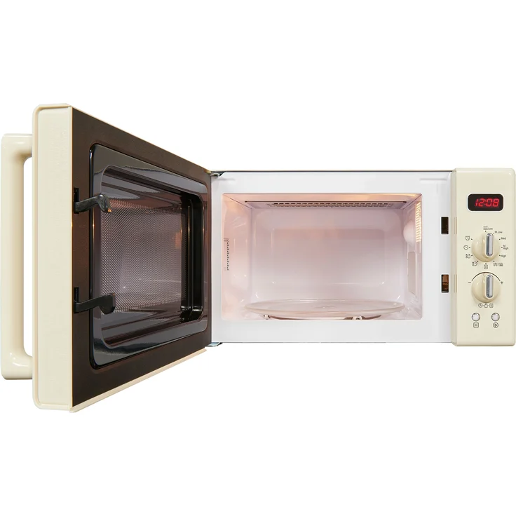 RMW720-3GDIG Mikrowelle mit Grill, Standgerät, 700 Watt, 20 Liter Garraum, cremefarben, 8 Automatik-Programme, lackiert – Bild 5