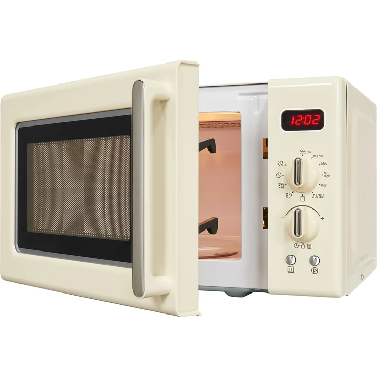 RMW720-3GDIG Mikrowelle mit Grill, Standgerät, 700 Watt, 20 Liter Garraum, cremefarben, 8 Automatik-Programme, lackiert – Bild 6