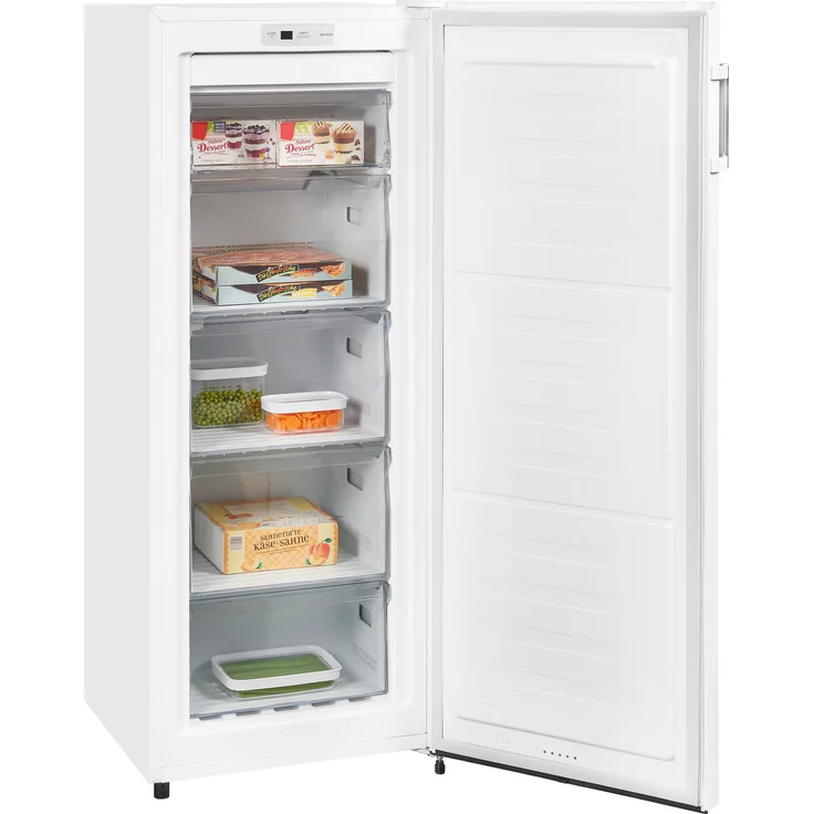 Exquisit GS5231-NF-H-010E Gefrierschrank, freistehend, weiß, NoFrost, Energieklasse E – Bild 4