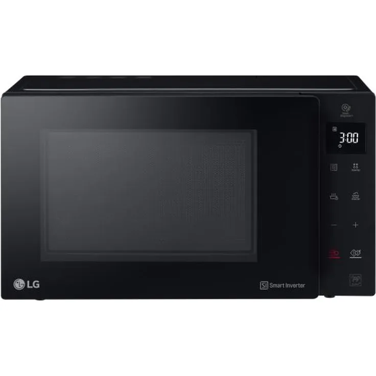 LG MS3235GIB Solo-Mikrowelle, Standgerät, 1200 Watt, 32 Liter Garraum, schwarz, Drehteller