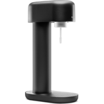 Mysoda Ruby Wassersprudler, inkl. 2 PET-Flaschen, 1 Kohlensäure-Zylinder, Aluminium, schwarz