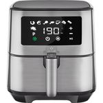 Kesser NEW-15182 XXL Heißluftfritteuse, ohne Öl, 5.5 Liter Fassungsvermögen, 1700 Watt, Edelstahl, silber, inkl. Brotbackkorb