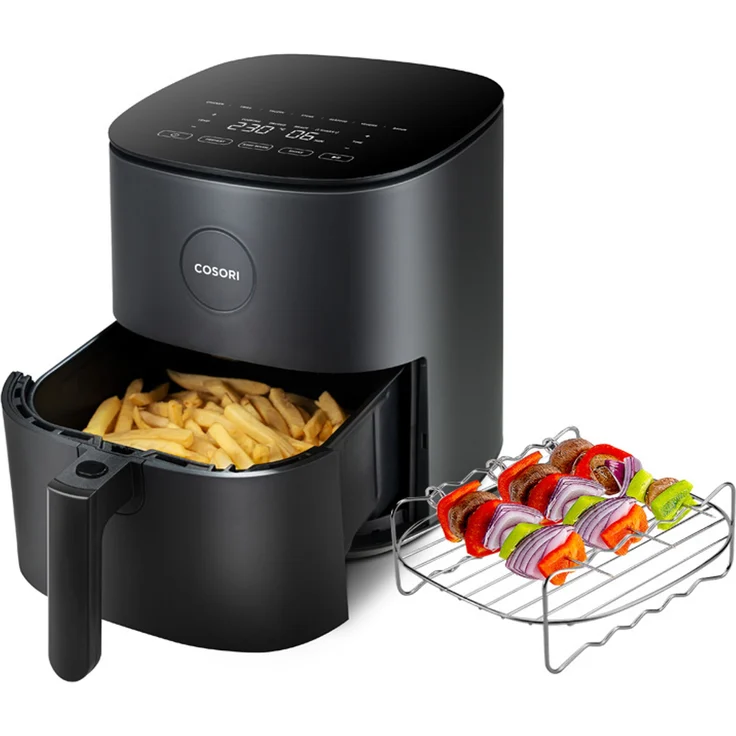 Elekcity Cosori Heißluftfritteuse L501, ohne Öl, 4.7 Liter Fassungsvermögen, 1700 Watt, schwarz, CAF-L501-KEUE – Bild 1