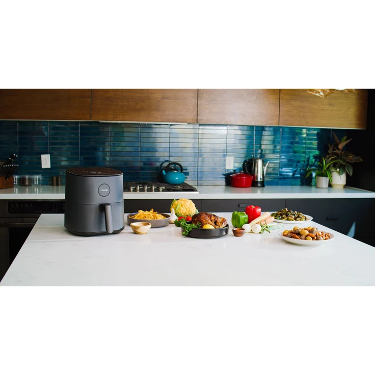 Elekcity Cosori Heißluftfritteuse L501, ohne Öl, 4.7 Liter Fassungsvermögen, 1700 Watt, schwarz, CAF-L501-KEUE – Bild 3