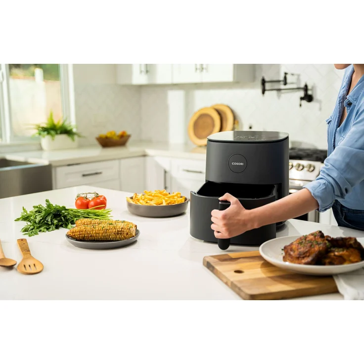 Elekcity Cosori Heißluftfritteuse L501, ohne Öl, 4.7 Liter Fassungsvermögen, 1700 Watt, schwarz, CAF-L501-KEUE – Bild 4