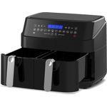 Epiq XXL Doppel Heißluftfritteuse, ohne Öl, 9 Liter Fassungsvermögen, 1750 Watt, schwarz, 80000690