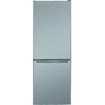 Bomann KG 7342 Kühl-Gefrierkombination, freistehend, inox, LED, Energieklasse D