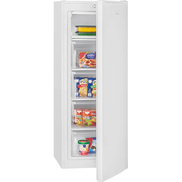 Bomann GS 7340 Gefrierschrank freistehend, Freezer Eisschrank, 168 Liter Nutzinhalt, 4 Gefrier-Schubladen, Stufenlose Temperaturregelung – Bild 3