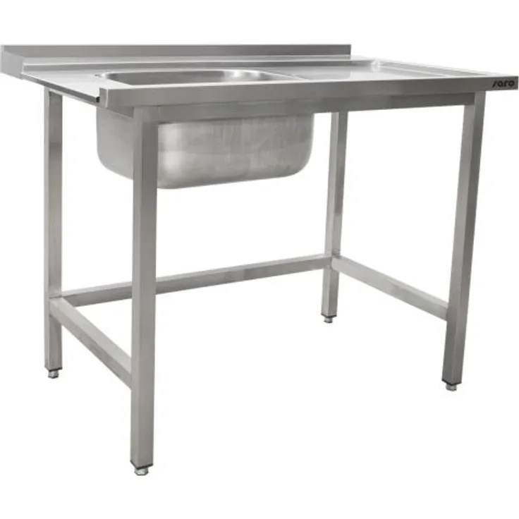 SARO Zulauftisch für Spülmaschine links, 1 Becken, 1600mm