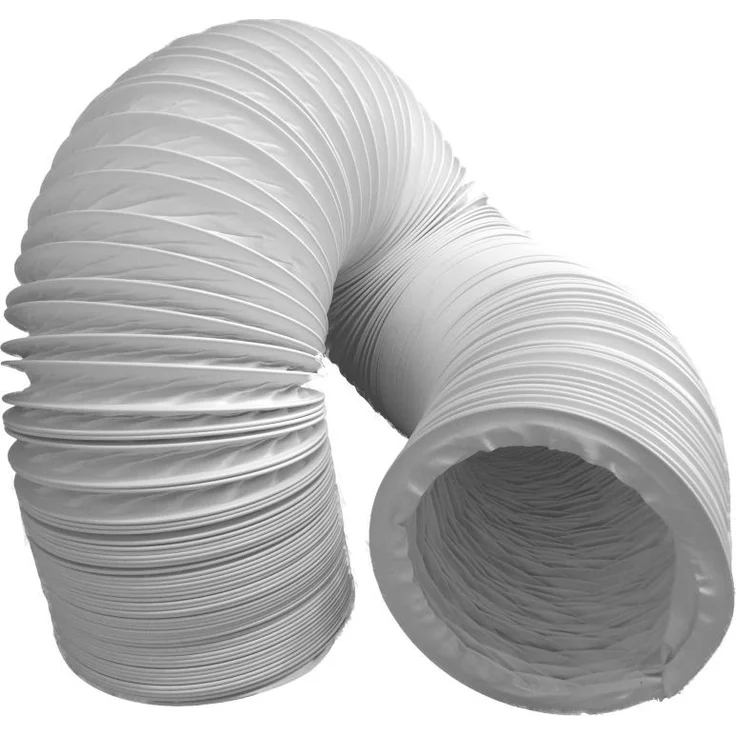 Abluftschlauch PVC flexibel Ø 100 - 102 mm, 6 m z.B. für Klimaanlagen, Wäschetrockner, Abzugshaube