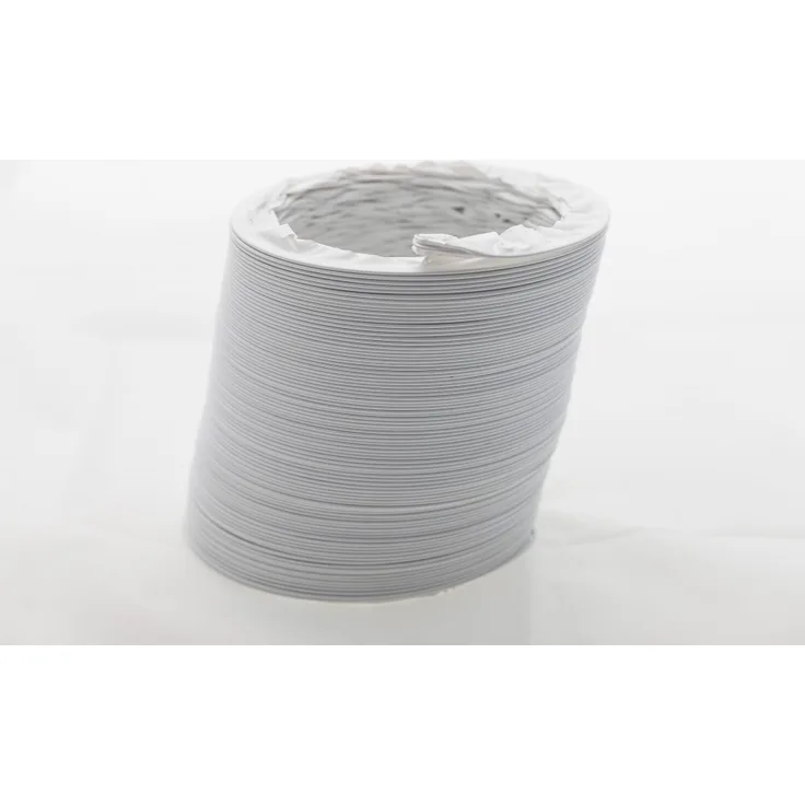 Abluftschlauch PVC flexibel Ø 125 - 127 mm, 3 m z.B. für Klimaanlagen, Wäschetrockner, Abzugshaube