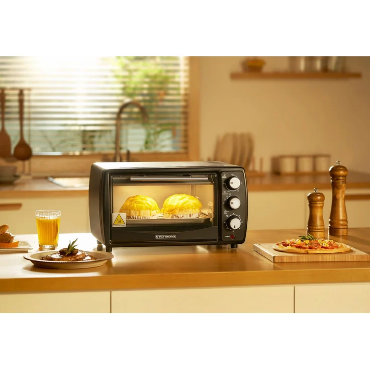 Steinborg Minibackofen, 13 Liter, Timer, Krümelblech, 1200 Watt – Bild 6