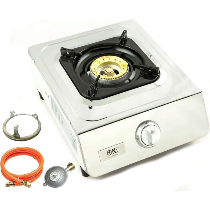 Edelstahl Camping Gaskocher 1 flammig LPG Gasherd 5 KW Campingkocher
